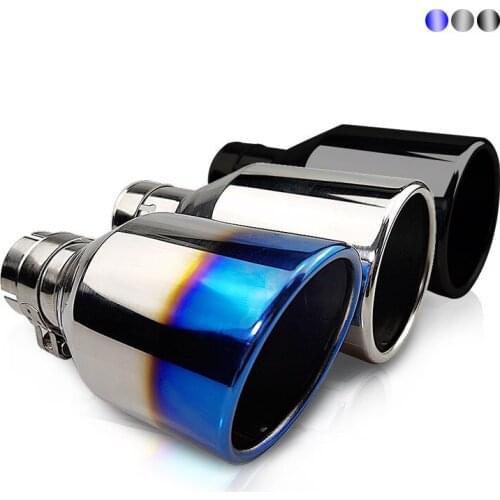 Straight 102 diameter modified single layer crimped stainless steel tail pipe tail nozzle for automobile exhaust pipe