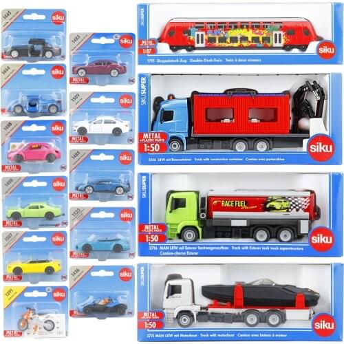 SIKU 1/64 Childrens toys ambulance bus Collection Metal Die-cast Simulation Model Cars