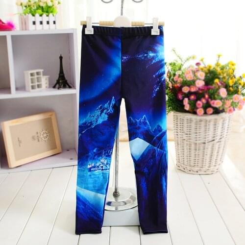 LOVE SPARK 3-10 Years Kids Sport Pants Fox Horse cat Digital Printed Girls Red Leggings