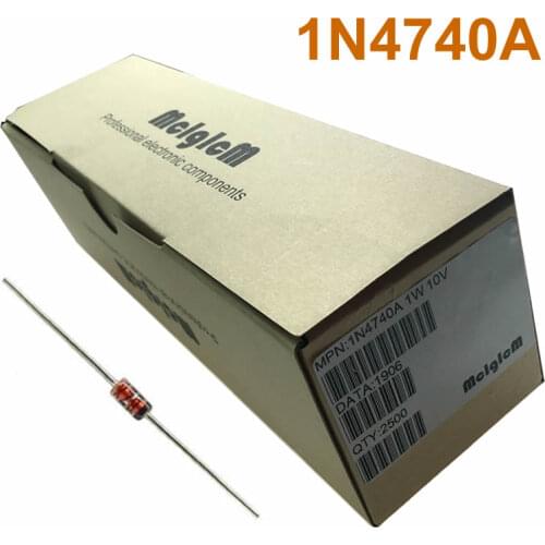 MCIGICM 2500 pcs Zener Diode 10V 1W Through Hole DO-41 1N4740 1N4740A