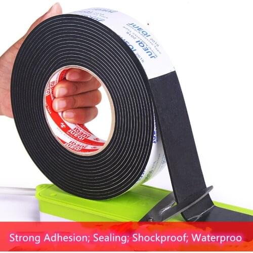 EVA Sponge Double Single Sided Self-Adhesive Foam Tape Shockproof Sealant Strip Strong Buffer Anti-Collision Waterproof Car Tape