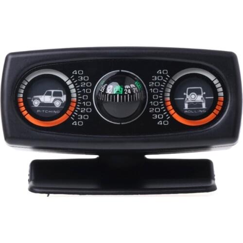 K0AF 3 In 1 Car Compass Inclinometer Angle Slope Level Meter Finder Gradient Balancer