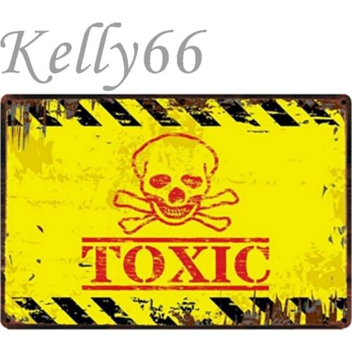 [ Kelly66 ] Toxic Metal Sign Tin Poster Home Decor Bar Wall Art Painting 20*30 CM Size y-1730
