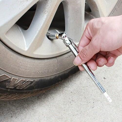 2 pc Portable Vehicle Tire Air Pressure Test Gauge Pen Metal Mechanical For Car Truck Motorcycle Bike Tester Auto Parts