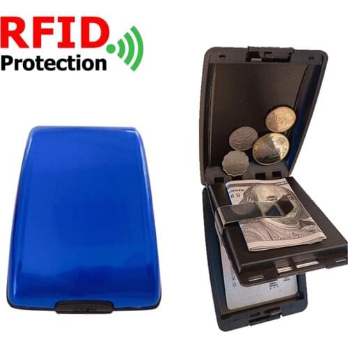 Wallet RFID Credit Bank Card Holder Purse Men Aluminum Alloy Women Money Bags for Outdoor Shop Money Carrying Supply