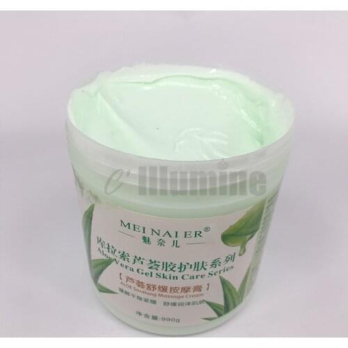 Aloe Vera Smooth Massage Cream Anti Allergic Whitening Moisturizing Smooth Face Sensitive Skin Repair Beauty Salon Equipment 1kg