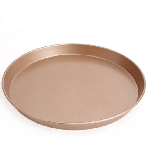 2021 New Arrival Easy To Clean Non Stick 10 inch Deep PIzza Pan Glod Pizza Moulds Baking Dishes Pans