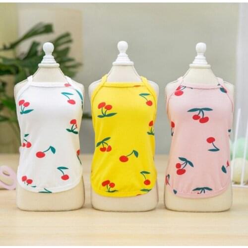 Pet Summer Clothes Dog Vest Cat Dress Puppy Skirt Couple Pet Clothing Boy girl Dog Costumes Yorkshire Pomeranian Poodle Apparel