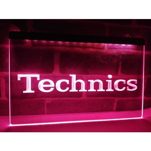 LL149- Technics Turntables DJ Music NEW LED Neon Light Sign home decor crafts