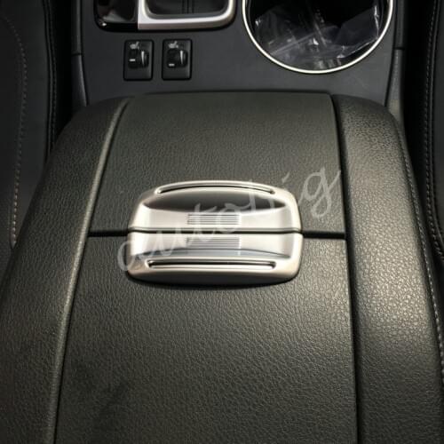 Matte Chrome Interior Center Armrest Box Switch Cover Trims For Toyota Highlander Kluger 2014-2019