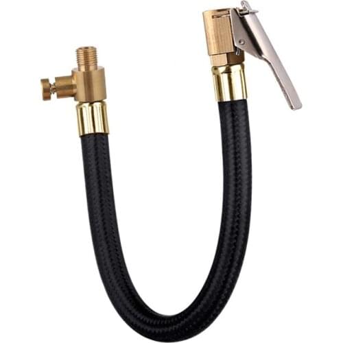 10cm Bicycle Pump Car Tire Inflator Hose Tube Extension Pipe With Deflate Motorcycle Bike Air Chuck Pipe Thread 0.305"x32TPI