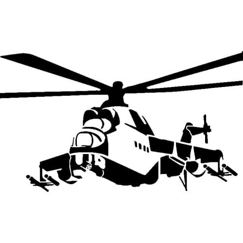 Complex Strong Plate Helicopter Plane Unusual Template Car Sticker Vinyl Vivid Newcomer Decal Good Quality Waterproof Anti-UV