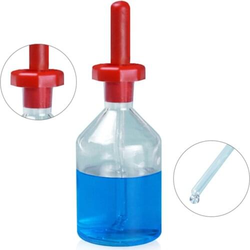 30ml New Clear Glass Dropper Bottle Drop Reagent Flask Lab Chemistry Glassware