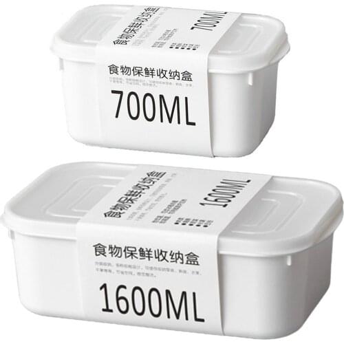 2021 New Food Storage Box Lunch Box Food Storage Container Microwavable Portable Picnic Camping Refrigerator Food Organizer