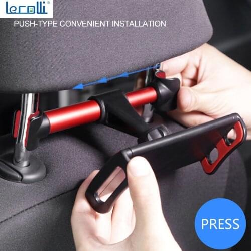 New Car Rear Tablet Computer Bracket Car Rear Pillow Bracket Rear Seat Mobile Phone Tablet Bracket Car Bracket Universal Telesco