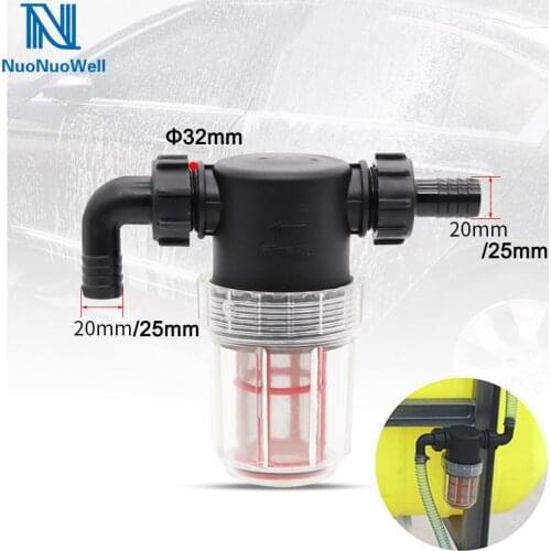 NuoNuoWell 20/25mm Hose Connector Visible Water Pump Filter Large Flow Irrigation Agricultural Spraying Washing Machine Fitting
