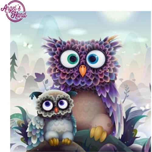 Full,Diamond Embroidery cartoon owl 5D,Diamond Painting,Cross Stitch,3D,Diamond Mosaic,Needlework,Crafts,Christmas,Gift