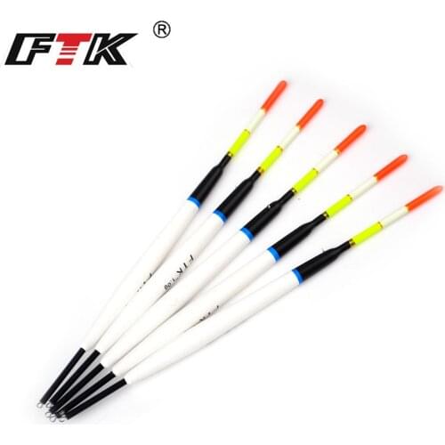 FTK Barguzinsky Fir 5Pcs/Lot Bobber Fishing Float Length 17cm/20.5cm Float 1G 3G For Carp Fishing Tackle Accessories