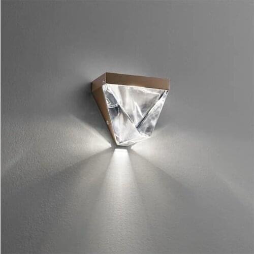 LED crystal wall light Modern minimalist personality bedroom bedside aisle corridor entry porch wall lamp