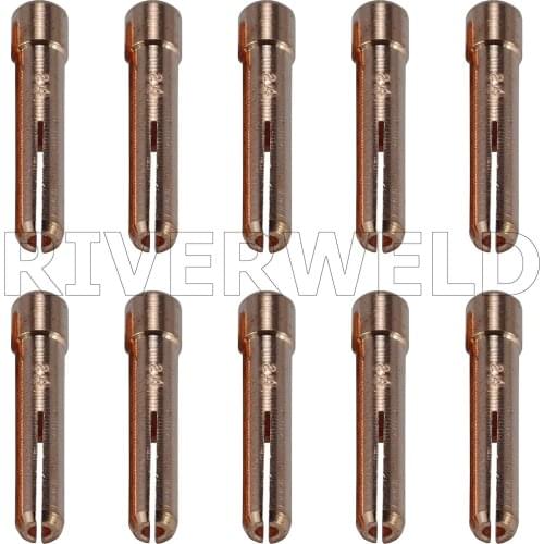 TIG Stubby Collet 10N24S (3/32" & 2.40mm x 29mm Orifice) For PTA DB SR WP 17 18 26 TIG Welding Torch 10pk