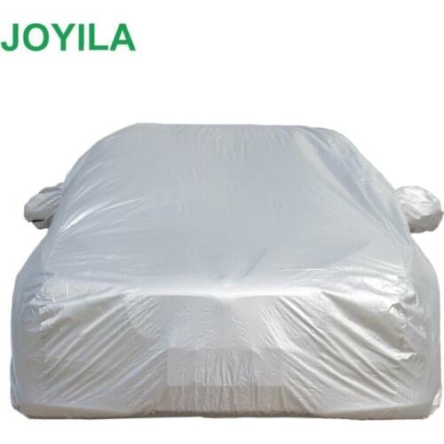 Universal Full Car Covers Dust Sun UV Shade Cover Light Silver Auto Car indoor Protector Cover for SUV Sedan
