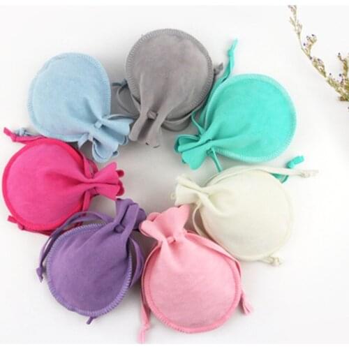 High Quality Dustproof Multicolor Velvet Flannel Bag Jewelry Accessories Handbag Candy Packaging Bag Drawstring Gift Bag Wedding