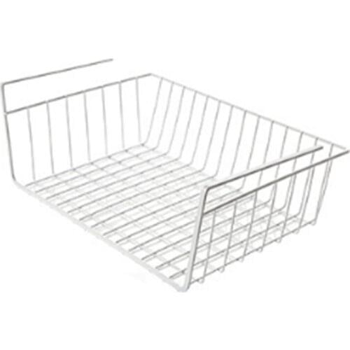 Iron hanging basket kitchen storage basket wall hanging storage perforated storage magazine rack file rack