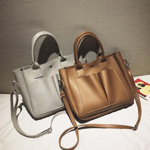 Pu Leather Women Tote Bag Crossbody Bag For Women Tote Bags Brands Women Shoulder Bag Casual Handbags Tote Retro Ladies Handbags