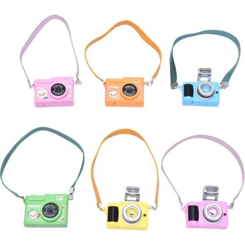 1Pcs Simulation Mini Camera for Doll Kid Toy Gift Car Key Chain Bag Pendant Children DIY Toys Dolls Accessories High Quality