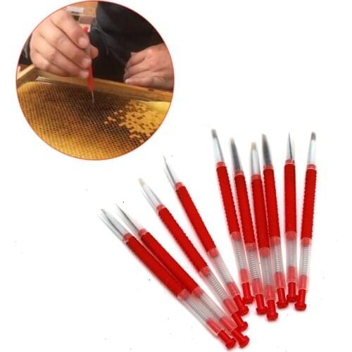 10pcs BeeTools Move Needle Horn Insect Pest Shift Durable Needles Queen Larvae Worm Beekeeping Apiculture Bees Tool Supplier