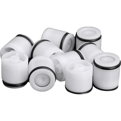 10Pcs Kitchen Bathroom Tools Non Return Plastic Connector Shower Head Faucet Water Control Check Valves One Way Water Controller