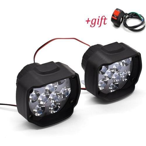 2PCS Motorcycle Headlight 1000LM Spotlight With Switch Auxiliary Lamps For Honda cbr 1000rr 1100xx 1100 xx 929 VTX1300 vtx 1300