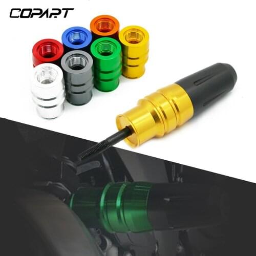 Motorcycle Accessories Exhaust Sliders Crash Pads Frame Protector For Kawasaki Ninja Z800 Z900 Z250 Z300 Z650 250 300 KX250F
