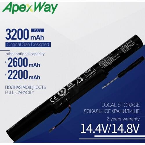 Apexway 4 Cells L14L4A01 Laptop Battery for LENOVO V4000 Y50C for IdeaPad Z41 Z51 Z41-70 Z51-70 L14L4E01 L14M4A01 L14M4E01