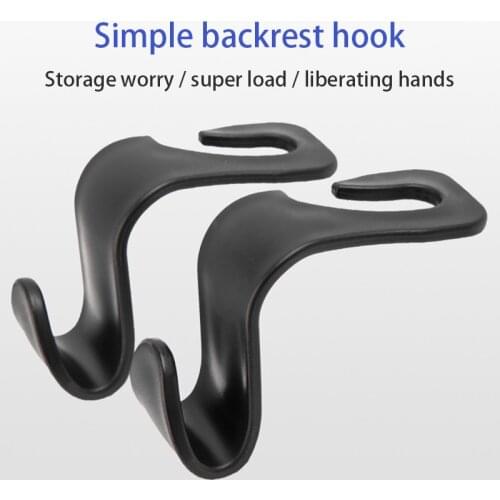 AOZBZ Car Organizer Storage Holder for Shopping Bag Car Seat Back Hook for Bags Vehicle Hidden Headrest Hanger Clips