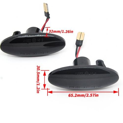2Pcs Side Marker Lights Dynamic LED Turn Signal Light For Nissan Qashqai J10 X-trail T31 Cube Juke Leaf Micra Micra K13 Note E11