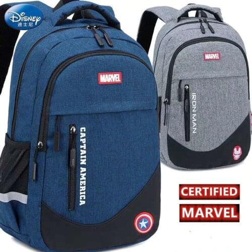 Disney Marvel spider man school bags for boys Iron man Captain america large capapcity primary school backpack mochila escolar