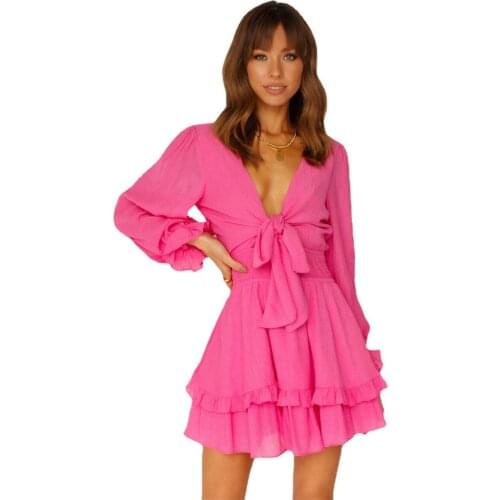 CINESSD Pink Summer Dresses