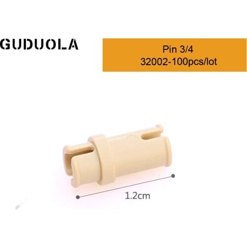 Technic Parts 32002 Technic Pin 3/4 MOC Technic Pin/Axle Building Block Assembles Particles Toys 100pcs/lot