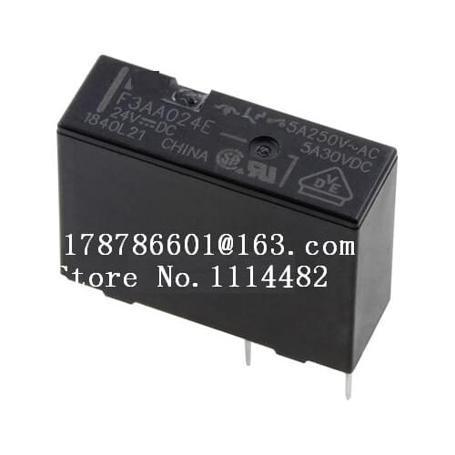F3AA024E Free shipping 100% new original relay 10pcs F3AA024E 5V 12V 24V 4PIN 5A 250VAC