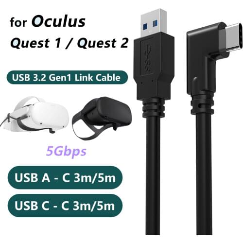 16ft Type C Cable For Oculus Link Cable 5M USB 3.2 Quest 2 Steam VR Accessories