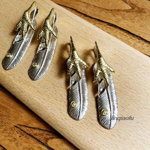 Leather DIY cloth accessories brass eagle claw length 62mm