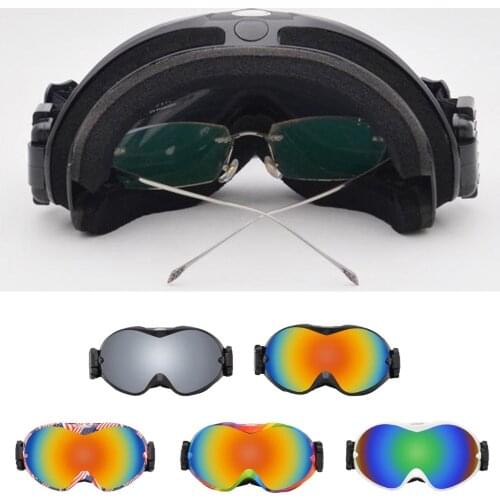 Ski goggles double layers UV400 anti-fog big ski glasses skiing snow men women snowboard goggles