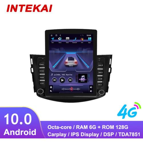 9.7" Vertical Style Tesla Screen Android 10.0 Car Radio GPS Navigation multimedia player for Toyota rav4 07-11