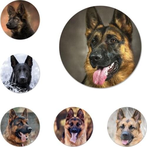 German Shepherd Dog Badge Brooch Pin Accessories For Clothes Backpack Decoration gift 58mm