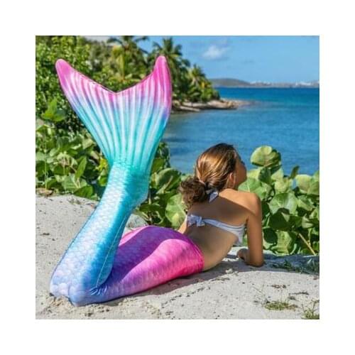 New Mermaid Tails with Monofin Kids Adults Summer Mermaid Swimsuit Halloween Girls Mermaid Cosplay Costume