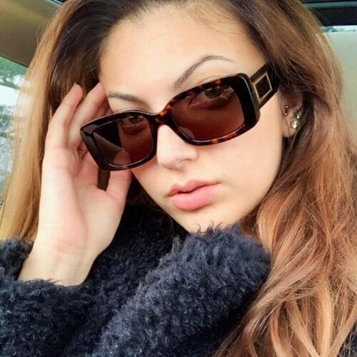 Latest Glamour Ladies Brand Sunglasses Square Designer Fashion Sun Glasses For Woman Sexy Luxury Female Branded Shades