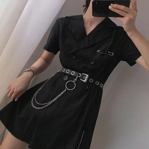 New Design Chain Tassel Belts For Women Silver Star Pin Buckle Waist Strap HOT Punk Black Faux Leather Hole Waistbands For Jeans