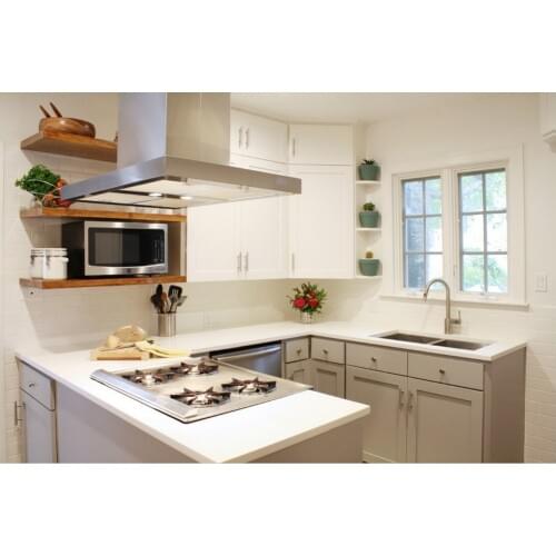 2019 new design kitchen cabinets white color modern high gloss lacquer kitchen furnitures L1606050