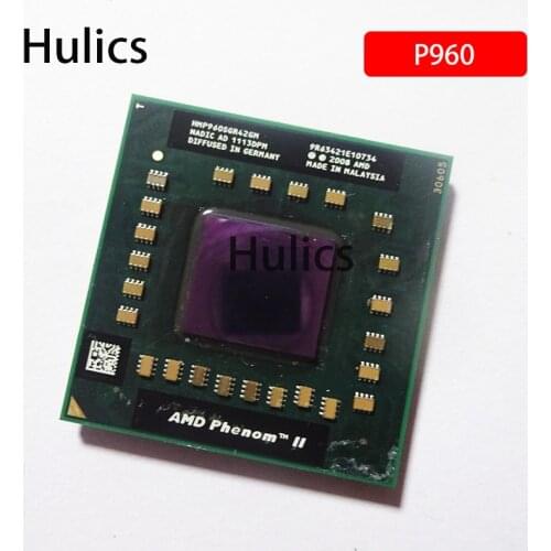 Hulics Original AMD Phenom II Quad-Core Mobile P960 1.8 GHz Quad-Core Quad-Thread 2008 CPU Processor HMP960SGR42GM Socket S1